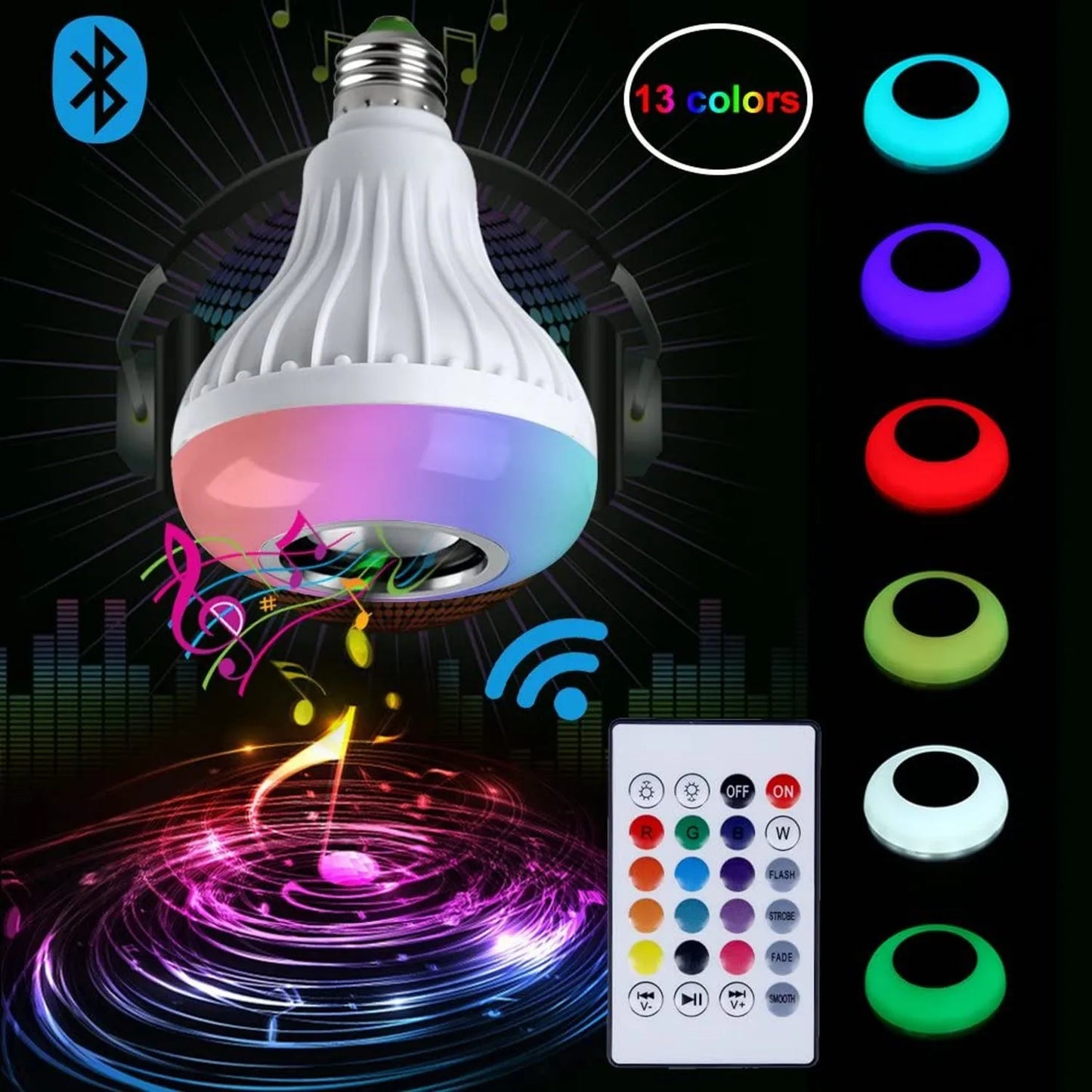 Foco Parlante Bluetooth RGB