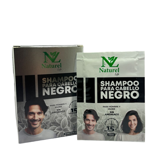 Shampoo Anticanas negro Naturel x10